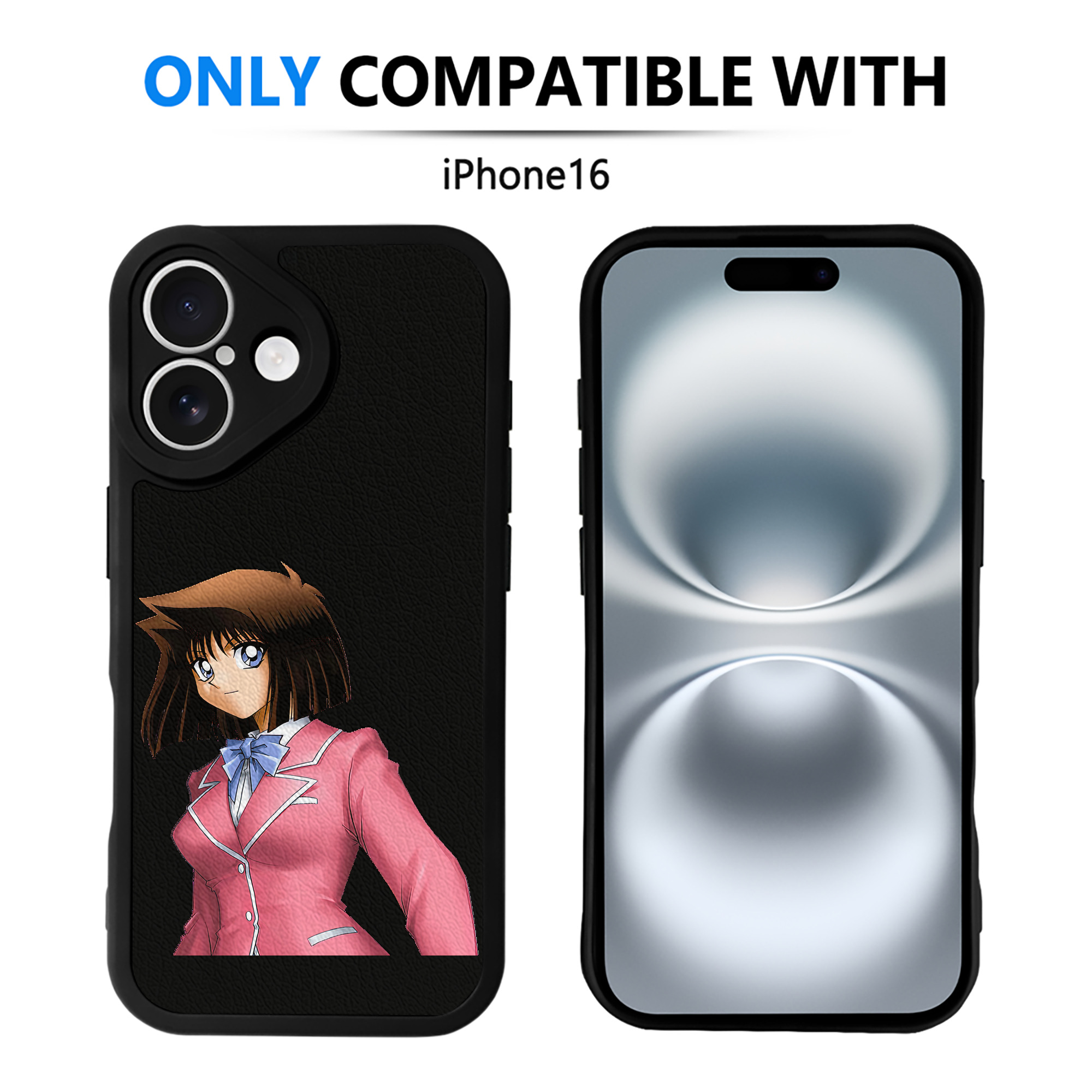 遊☆戯☆王 Yu-Gi-Oh! 【iPhone 16シリーズ対応】シリコンスマホケース（レザー調） 材質：シリコン